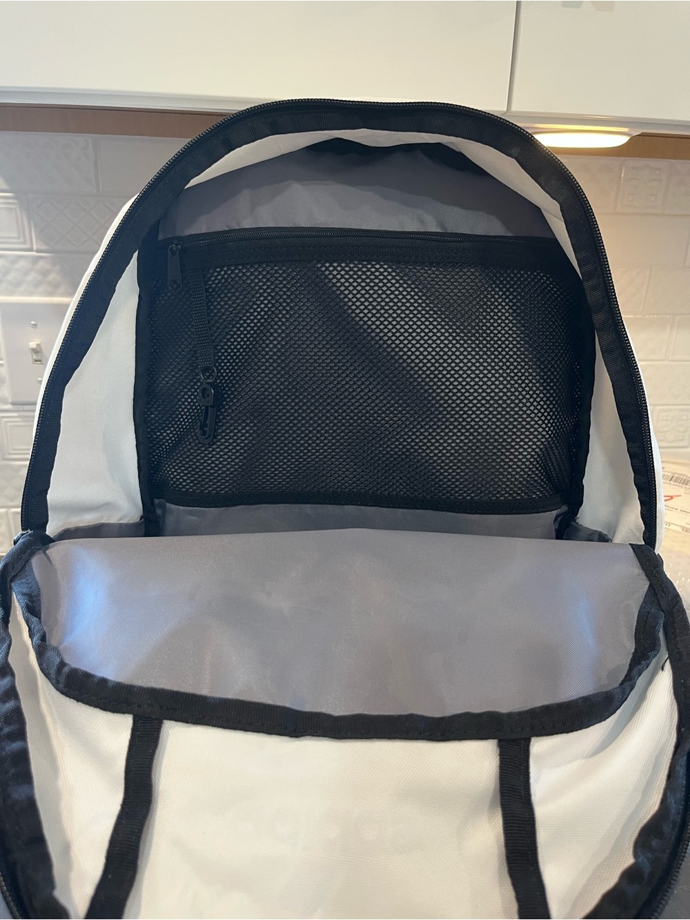 adidas Black and White Padded Everyday Backpack - Picture 7 of 9